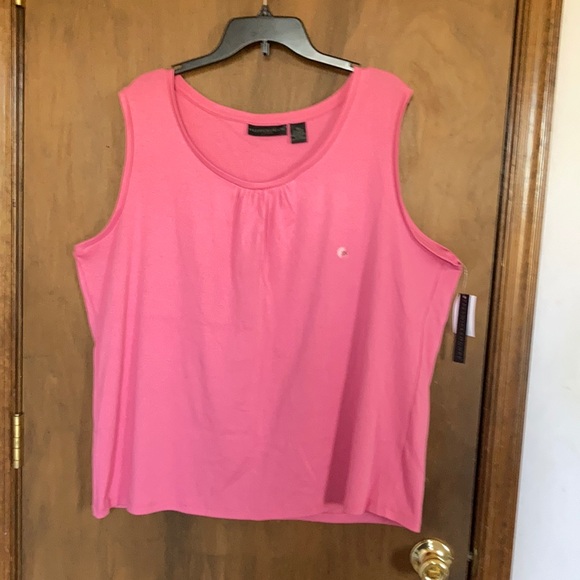 Preswick & Moore Tops - Preswick & Moore top sleeveless pink top with stretch casual size 3X